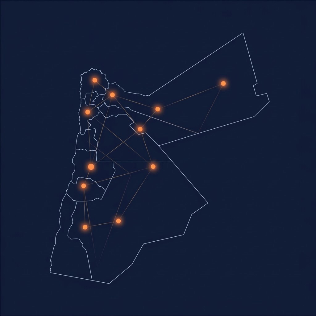 Jordan map with lab locations